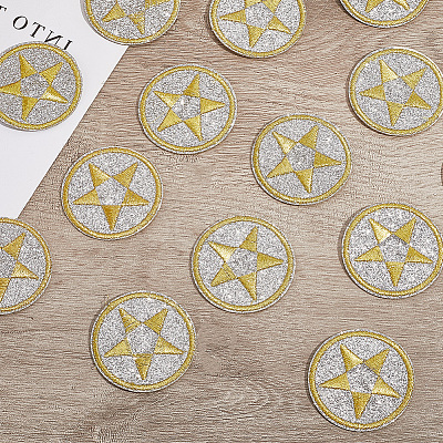 30Pcs Computerized Embroidery Cloth Iron on/Sew on Patches PATC-CY0001-10-1