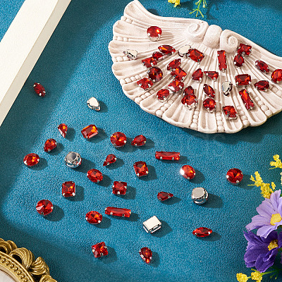 80Pcs 8 Styles Sew on Rhinestone RGLA-TA0001-11B-1