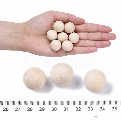 Unfinished Wood Beads X-WOOD-T014-20mm-1