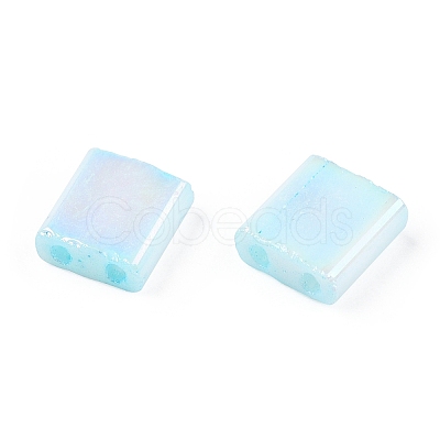 2-Hole Opaque Glass Seed Beads SEED-S023-28C-07-1