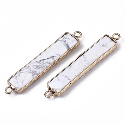Natural Howlite Links Connectors G-S359-106C-1