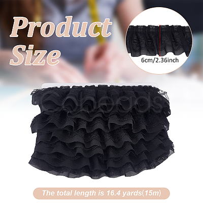1Pc Polyester Lace Ribbon OCOR-MA0001-44B-1