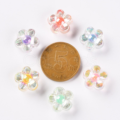 Transparent Acrylic Beads TACR-S152-06B-1