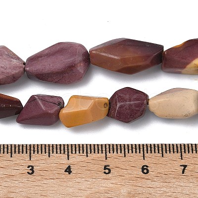 Natural Mookaite Beads Strands G-L650-N02-02-1