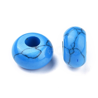 Synthetic Turquoise European Beads X-SPDL-D003-41-1