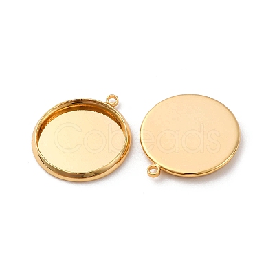 Brass Pendant Cabochon Settings KK-F898-20D-G-1