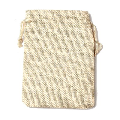 12Pcs 12 Styles Valentine's Day Printed Rectangle Burlap Cloth Packing Pouches ABAG-U006-02A-1
