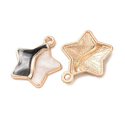 Alloy Enamel Pendants FIND-K030-02A-G-1