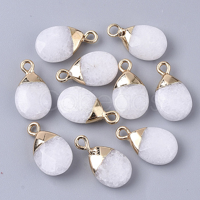 Natural White Jade Pendants X-G-S359-017J-1