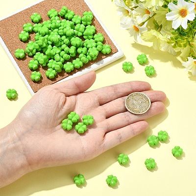 200Pcs Opaque Acrylic Beads SACR-YW0002-07-1