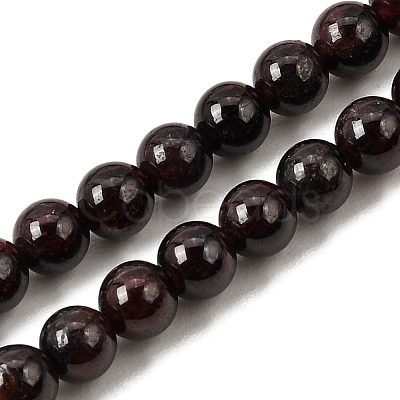 Garnet Round Beads Strands G-O081-03-5mm-1