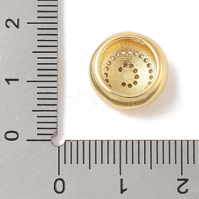 Rack Plating Brass & Cubic Zirconia Pendants KK-Z047-07G-C-RS-1