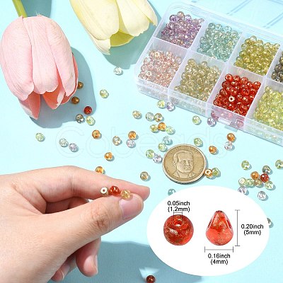 50G 10 Colors Transparent Acrylic Beads FIND-CJ0002-86-1