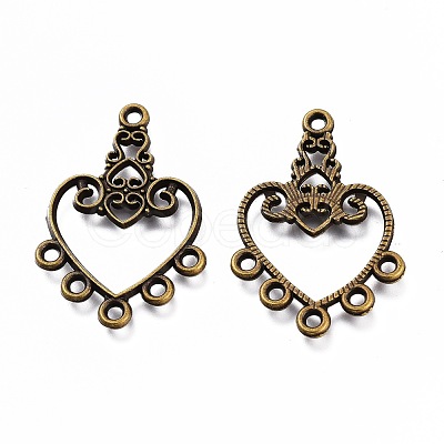 Tibetan Style Alloy Chandelier Components PALLOY-F149-03AB-1