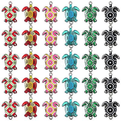 30Pcs Printed Alloy Links/Connectors ENAM-YW0005-38-1