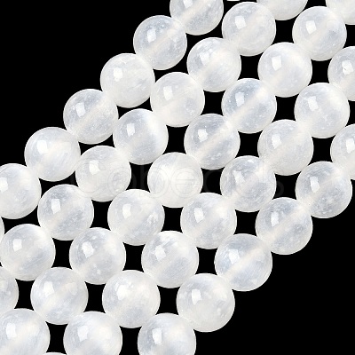 Natural Selenite Beads Strands G-L552H-16D-1