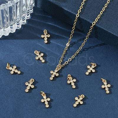 SHEGRACE Brass Micro Pave Cubic Zirconia Pendants XGRQ3D520-491G-1