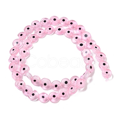Handmade Evil Eye Lampwork Beads Strands LAMP-G164-10B-06-1