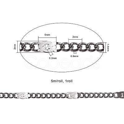 Brass Coated Iron Cable Chains CH-CJ0001-04B-1
