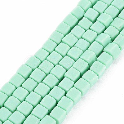 Handmade Polymer Clay Beads Strands X-CLAY-T020-09B-1