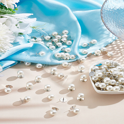 30Pcs Plastic Cap Nail Button DIY-LP0001-27-1
