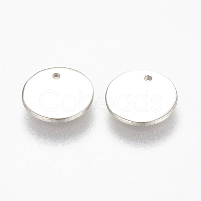 Tarnish Resistant 304 Stainless Steel Stamping Blank Tag Charms STAS-K149-03B-1