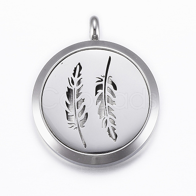 316 Surgical Stainless Steel Diffuser Locket Pendants STAS-H404-12-1