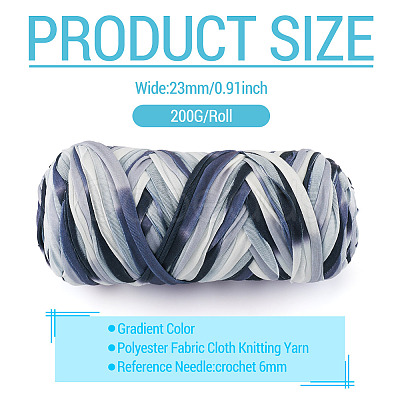 Gradient Color Polyester Fabric Cloth Knitting Yarn OCOR-TAC0023-41B-1