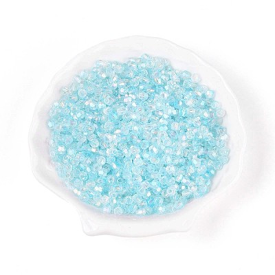 Transparent Spray Painted Glass Beads X1-EGLA-N018-4mm-06-1