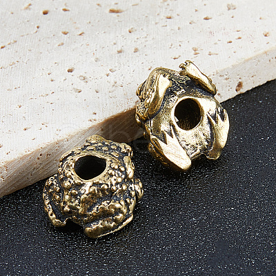 Brass European Beads KK-WH0079-196B-1