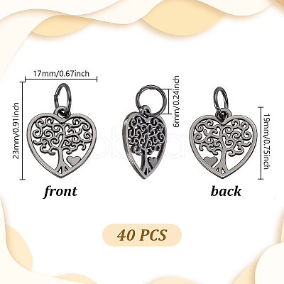 40Pcs Alloy Pendant PALLOY-GA00034-1