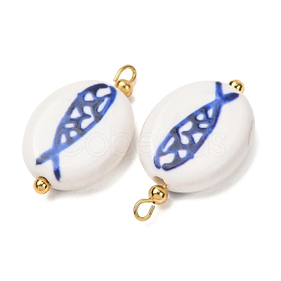 Handmade Porcelain Pendants PR-CBA8966-12G-1