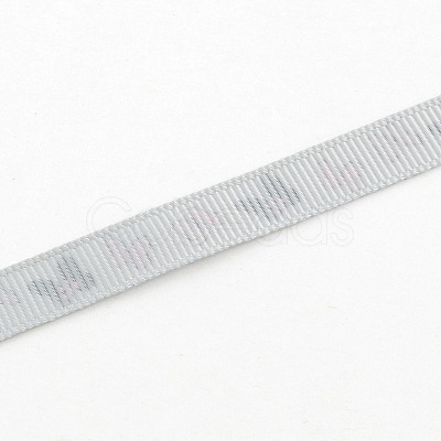 Single Face Butterfly Printed Polyester Grosgrain Ribbon OCOR-S033-9mm-03-1