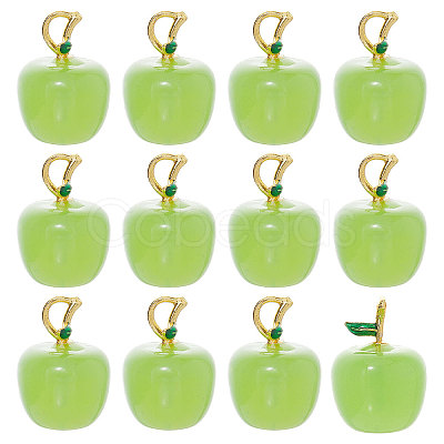 12Pcs Handmade Lampwork Pendants LAMP-CA0001-13A-1