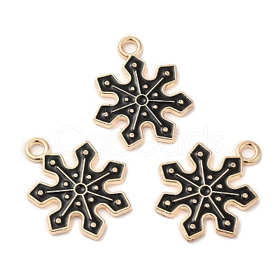 Christmas Light Gold Tone Alloy Enamel Pendants FIND-C031-01KCG-01-1