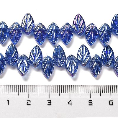 Electroplate Glass Beads Strands EGLA-B004-02A-AB03-1