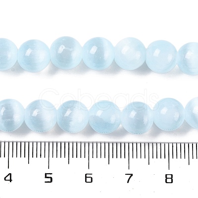 Natural Selenite Beads Strands G-C142-01C-04-1