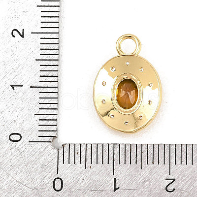 Brass Micro Pave Cubic Zirconia Pendants KK-Z151-16G-03-1
