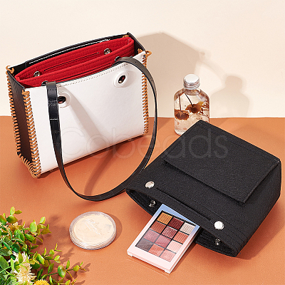 2Pcs 2 Colors Felt Purse Organizer Insert FIND-WR0007-47-1