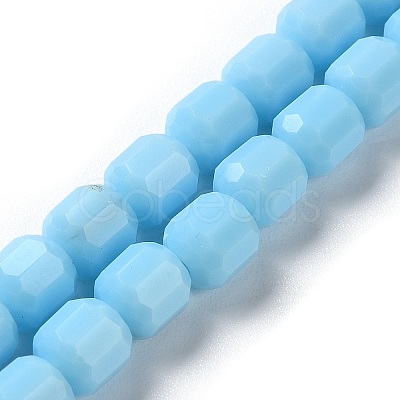 Opaque Glass Beads Strands GLAA-G112-03C-1