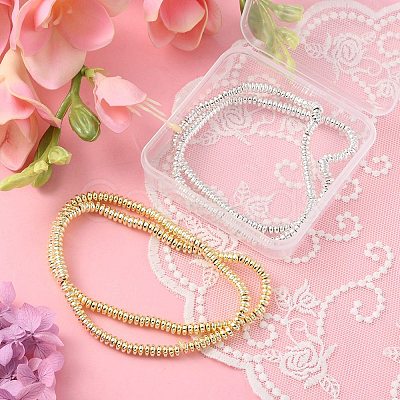 2 Strands 2 Colors Electroplated Non-magnetic Synthetic Hematite Beads Strands G-YW0001-38-1
