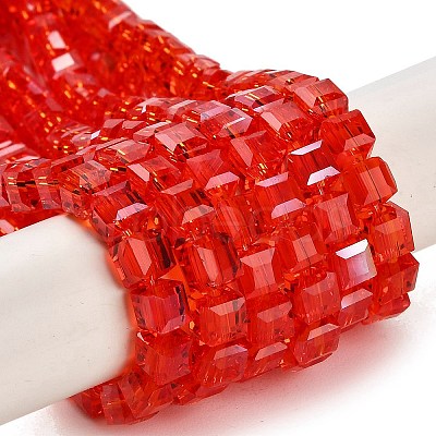 Electroplate Glass Beads Strands LS-EGLA-R030-6x6mm-01-1