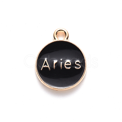 Alloy Enamel Pendants ENAM-S124-01A-08A-1