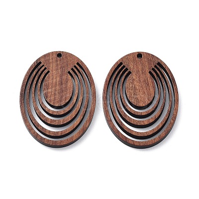 Walnut Wood Laser Cut Pendants WOOD-Q051-04F-1