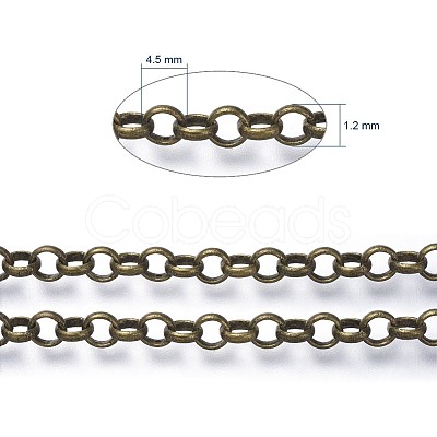 Brass Rolo Chains CHC-S008-002A-AB-1