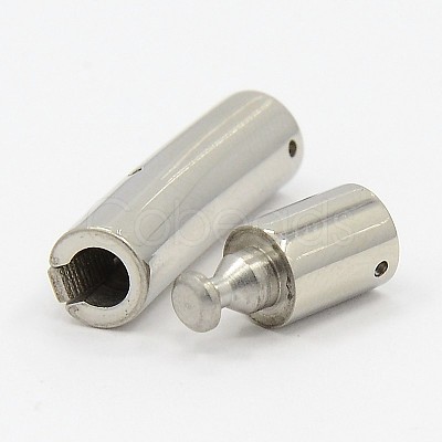 Tarnish Resistant 304 Stainless Steel Bayonet Clasps STAS-D032-1