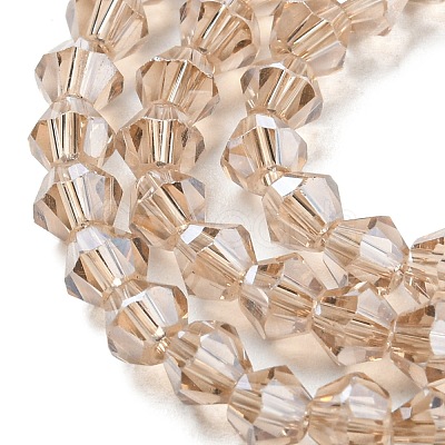 Transparent Electroplate Glass Beads Strands LS-EGLA-A039-T4mm-A12-1