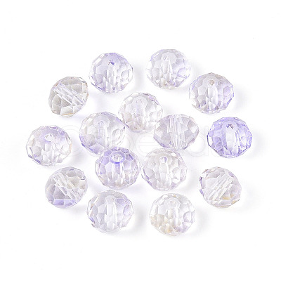 Baking Paint Transparent Glass Beads X1-GLAA-N011-10mm-06-1