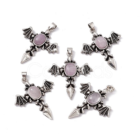 Natural Charoite Pendants KK-A173-05AS-08-1