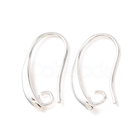 Brass Earring Hooks KK-E711-062S-1